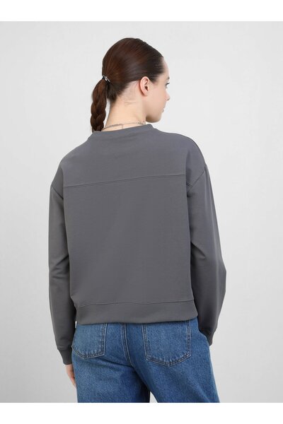 Benin Λεπτομερές φούτερ Benin Anthracite Print