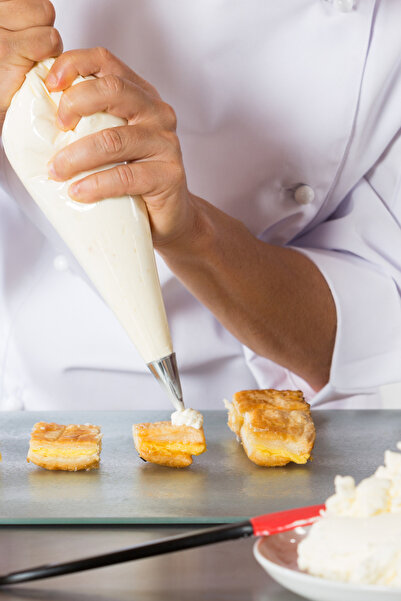 PASTRY PLANET مجموعة أدوات تزيين الكيك من الفولاذ المقاوم للصدأ (5 قطع) وأداة...