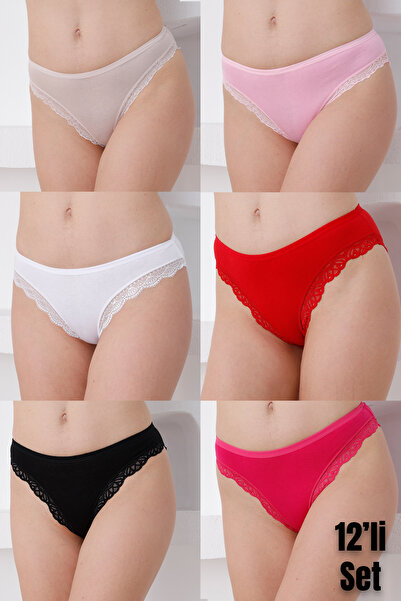 DK İÇ GİYİM SWELLA ΠΑΝΤΑΛΟΝΙ ΔΑΝΤΕΛΕΣ ΜΠΙΚΙΝΙ ΣΥΣΚΕΥΑΣΙΑ 12 ΤΕΜΑΧΙΩΝ