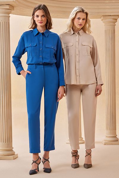 Naramaxx Belted Carrot Form Trousers