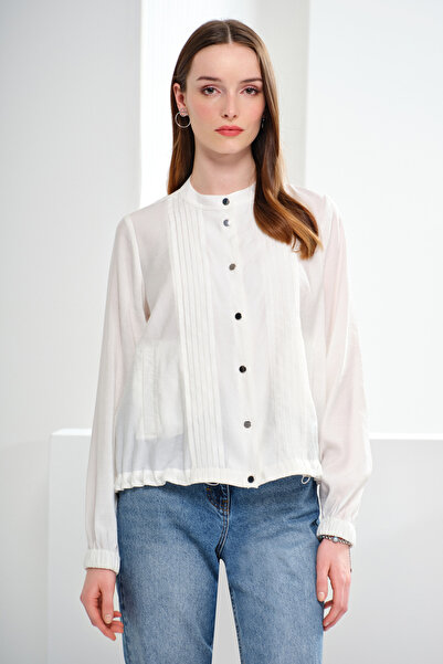 Naramaxx Nervürlü Çıtçıtlı Spor Bluz