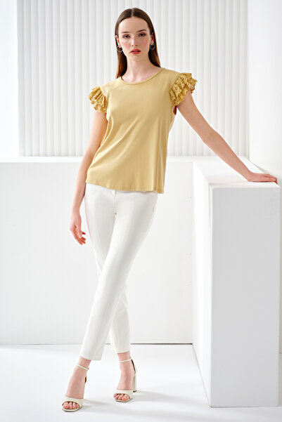 Naramaxx Kolu Nakış Detaylı Örme Bluz