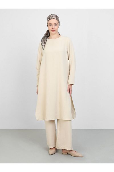 Refka Aerobin Basic Tunic & Pantalon Set - Stone-