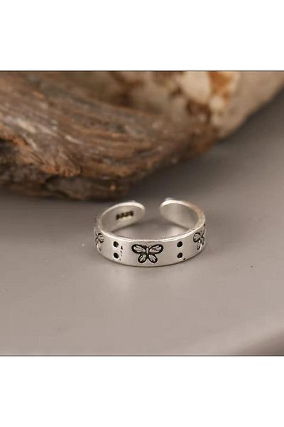 Vintageamer Gothic Silver Ring