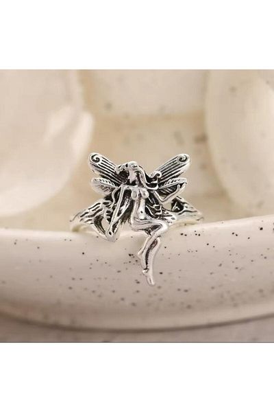 Vintageamer Vintage Angel Silver Ring