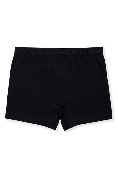 BAYKAR Boy's Cotton Terry Waist Flat Classic Boxer 3 Πακέτο Μαύρο