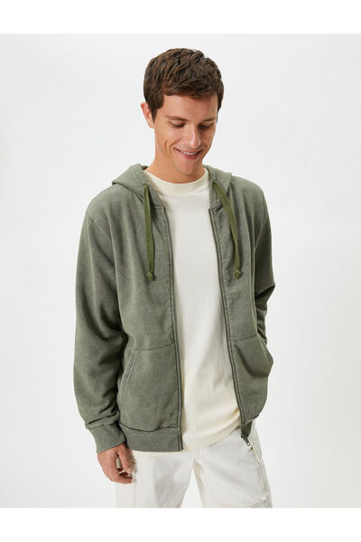 Koton Erkek Haki Sweatshirt