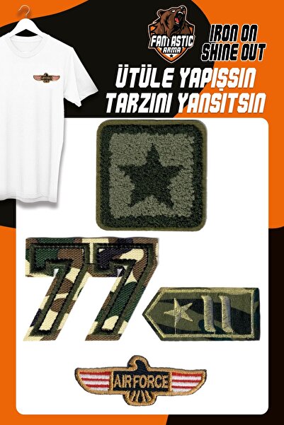 FANTASTIC ARMA Model militar și armată a forțelor aeriene - Broderie, broderi...