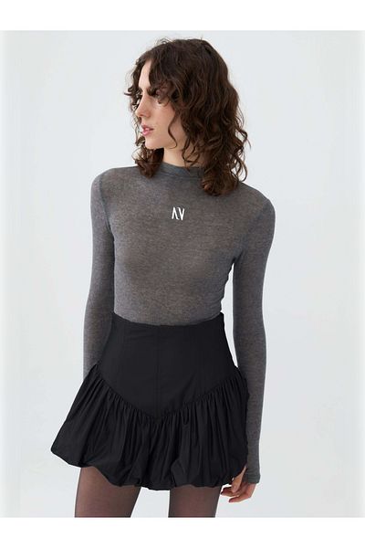 Nocturne Taffeta Mini Skirt