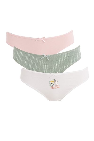 DeFacto 3 Pack Basic Slip εσώρουχα για να ερωτευτείτε - D6395ax24au