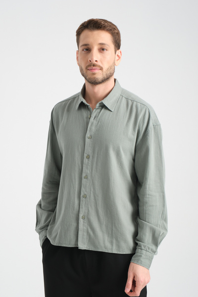 Redline Bond Linen Oversize Comfortable Fit Premium Fabric Basic Shirt