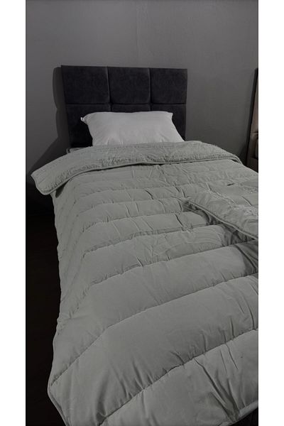 Clasy Satin 100% Cotton Satin Single Quilt Avola V2 Sage