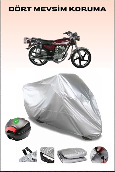 Breen Kral Motor KR-100-2 Arka Çanta Uyumlu Motosiklet Branda Su Geçirmez Dayanıklı Kumaş