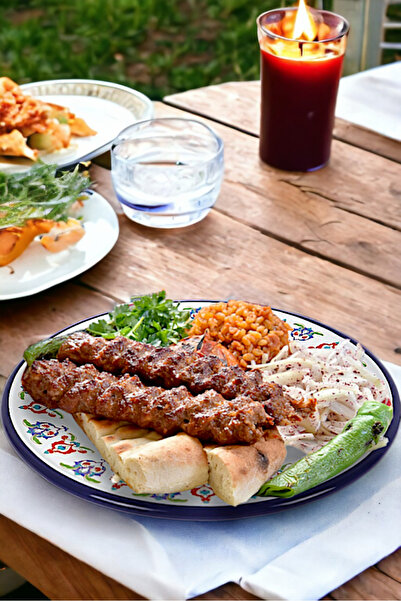 İnci Emaye 30 No 30 cm Enameled Dinner Plate - Plate Serving, Camping Picnic and Gift Dowry