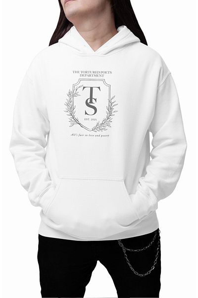 Fuddy Moda 2024 Establishment TTPD - Unisex Taylor Swift Φούτερ με στάμπα με κουκούλα