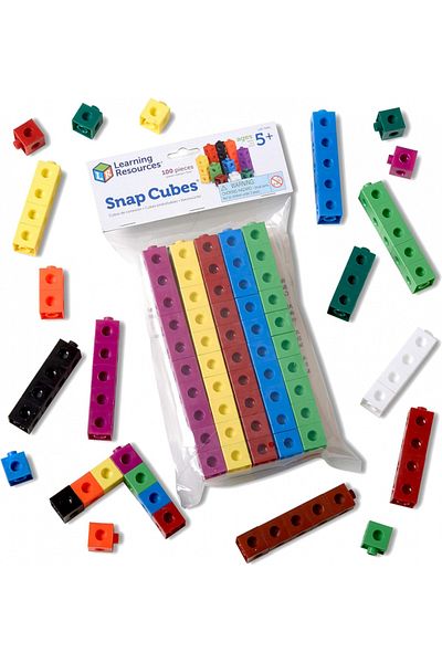 Learning Resources مجموعة مكعبات سناب مكونة من 100 قطعة - LER7584