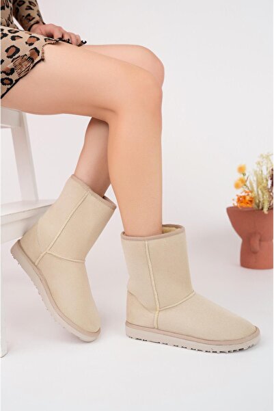 XStreet 03 Süet Kadın Bot Orta Boy İçi Yünlü Bot