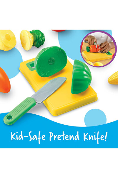 Learning Resources Pretend and Play Sliceable Fruits and Veggies-LER7287
