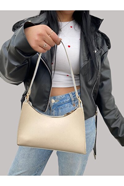 Ksburda Fermuarlı Kadın El Ve Omuz çantası