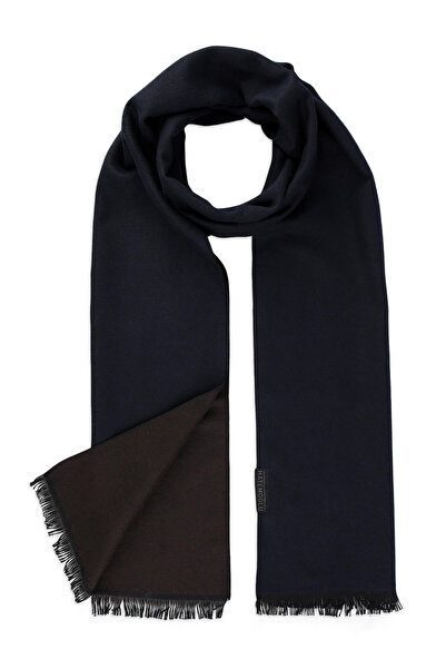 Hatemoğlu Navy Blue Double Sided Scarf