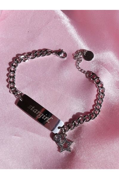 Reorah Collection Stargirl Written Steel Bracelet