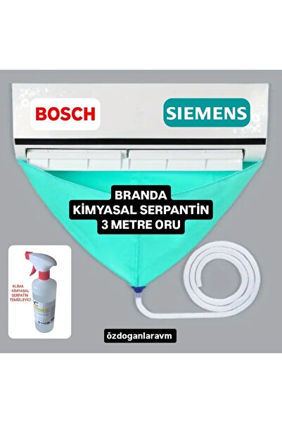 Dogant XXL Klima Yıkama Brandası  Serpatin Temizleyici 3 Metre Hortum 12000 v...