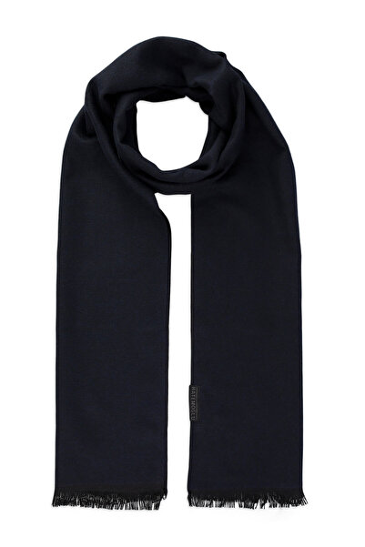 Hatemoğlu Navy Blue Double Sided Scarf