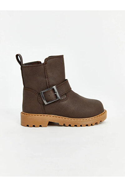 LC Waikiki Lcw Steps Brown Leather Look Baby Boy Boots