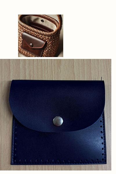 angel çanta aksesuar Τσέπη από συνθετικό δέρμα 14x12,5 cm Navy Blue