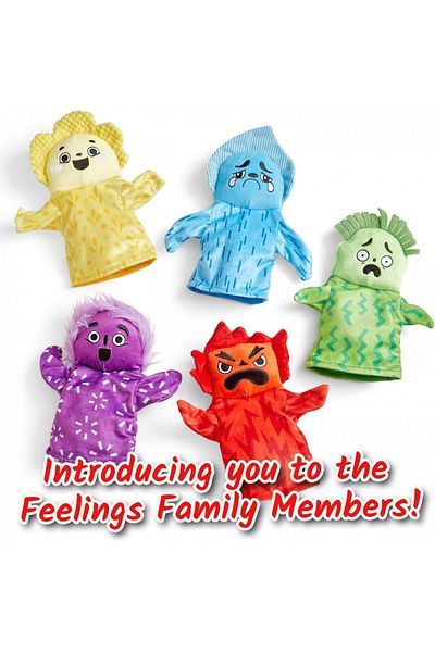 Learning Resources Feelings Family Hand Puppets-95417