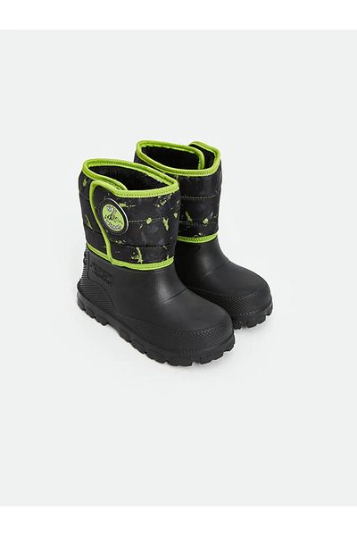 LC Waikiki Lcw Steps Black Velcro Printed Baby Boy Boots