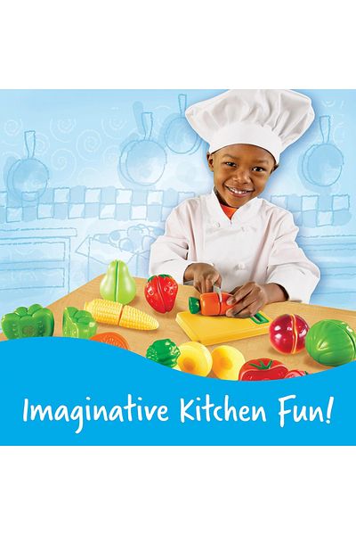 Learning Resources Pretend and Play Sliceable Fruits and Veggies-LER7287