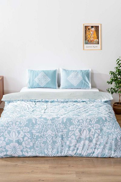 Rivaİstanbul Mint Green Single Cotton Duvet Cover Set - Saray