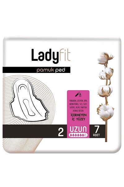 Lady Fit Ladyfit Cotton Pad - 7 Inner Pieces Long Pad