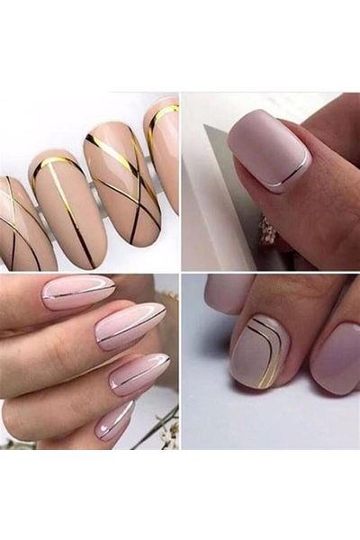 Patrisa Nail Nail Art Adhesive Strip 1meter Glitter Purple 3mm