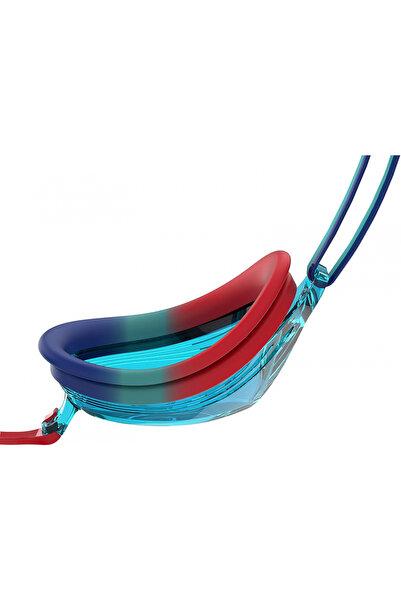 SPEEDO Unisex Adult Junior Vengeance Swimming Goggles, Tile/Beautiful Blue/Lava Red/Blue, One Size