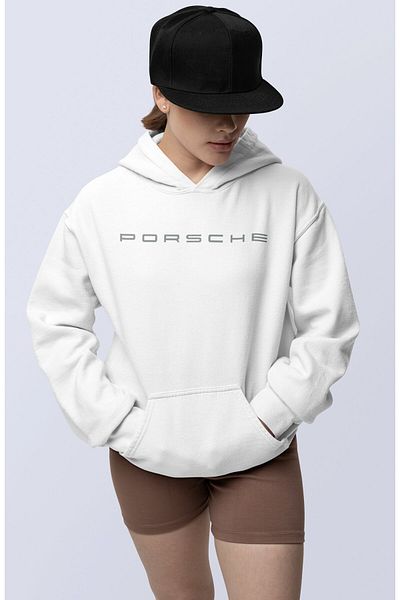 Fuddy Moda Porsche 911 Gt3 Themed Unisex Oversize Pink Hooded Sweatshirt