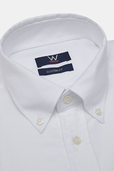 W Collection BEYAZ UZUN KOLLU GÖMLEK
