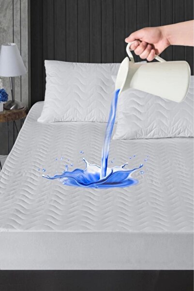 Skygo Mattress Quilted Four Corner Rubber Mattress Protector 100*200 Cm