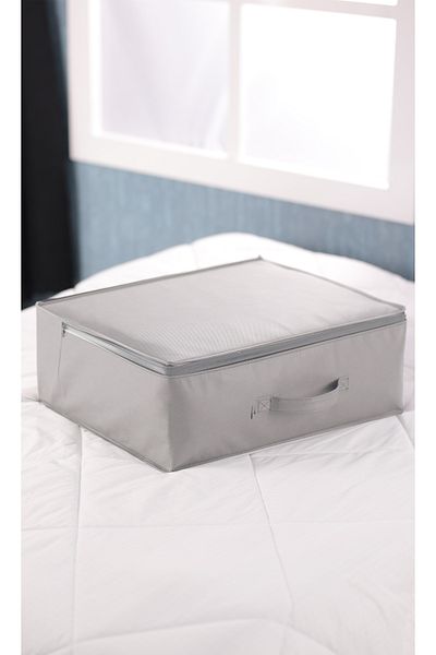 Vedsey 53 X 44 X 21 cm under Bed & Closet Organizer, Quilt & Pillow Organizer Scrap Grey