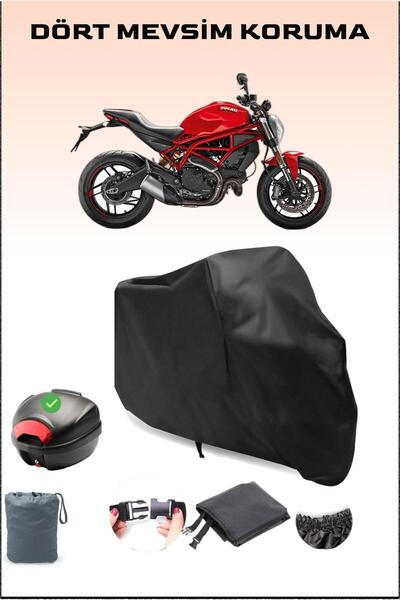 Breen حقيبة خلفية سوداء لدوكاتي مونستر 797 متوافقة مع القماش المشمع المقاوم ل...