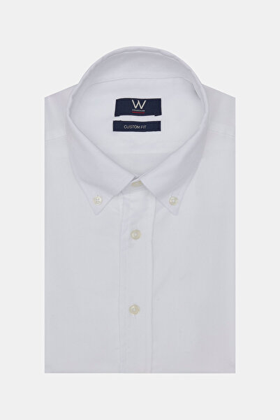 W Collection BEYAZ UZUN KOLLU GÖMLEK