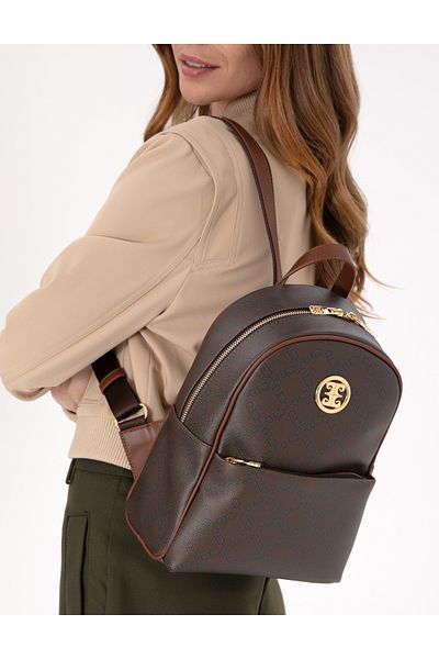 Pierre Cardin Brown Backpack 50303955 -Vr029
