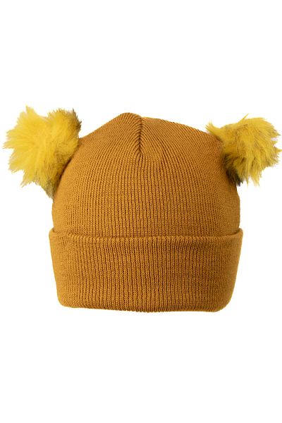 Oppland Girls - Stretchy and Comfortable Winter Beanie with Double Pompom Cotton Fold