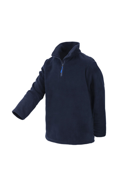 Be Smart Pro Lacivert Dik Yaka Yarım Fermuarlı Polar Kazak