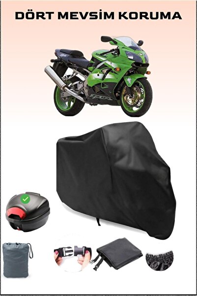 Breen أسود لـ Kawasaki Zx-9 R حقيبة خلفية متوافقة مع القماش المشمع للدراجات ا...
