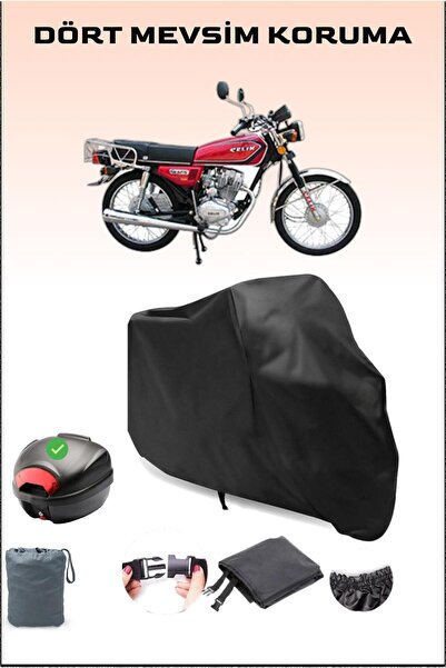 Breen Black Steel Motor Victory 125 Rear Bag Compatible Motorcycle Tarpaulin ...