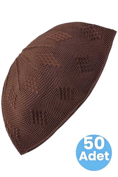 Uniquetrenders Плетена плетена шапка с шарки от 50-те години на миналия век, качествена молитвена шапка