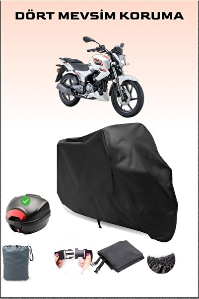 Breen Black Rks Titanic 150-S Rear Bag Compatible Motorcycle Tarpaulin Waterp...