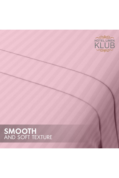 Hotel Linen Klub Double-Striped Fitted Sheet Set - Premium and Durable Quality, Deep Pocket for a Perfect Fit